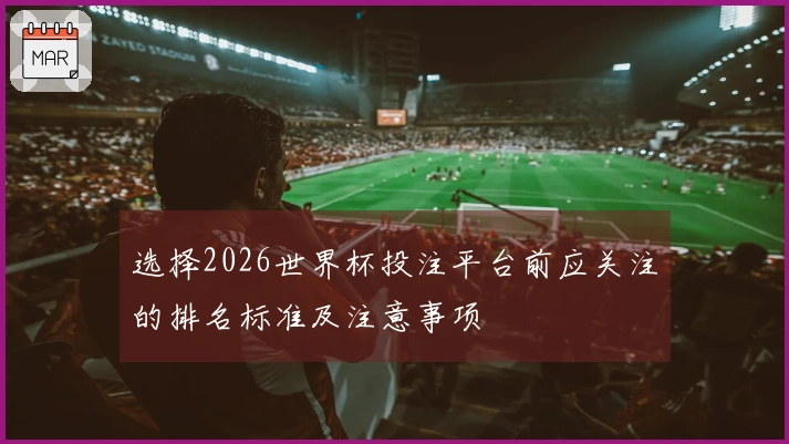选择2026世界杯投注平台前应关注的排名标准及注意事项