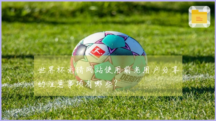 世界杯竞猜网站使用前老用户分享的注意事项有哪些？