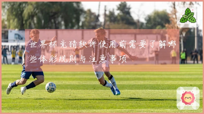 世界杯竞猜软件使用前需要了解哪些体彩规则与注意事项